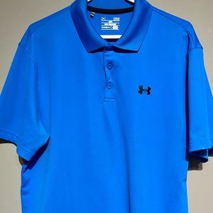 Blue Under Armour Heat Gear Loose polo